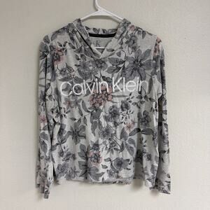 Calvin Klein Floral Hoodie Size Medium